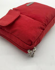 Baggallini Red Nylon Multi-Pocket Crossbody Bag