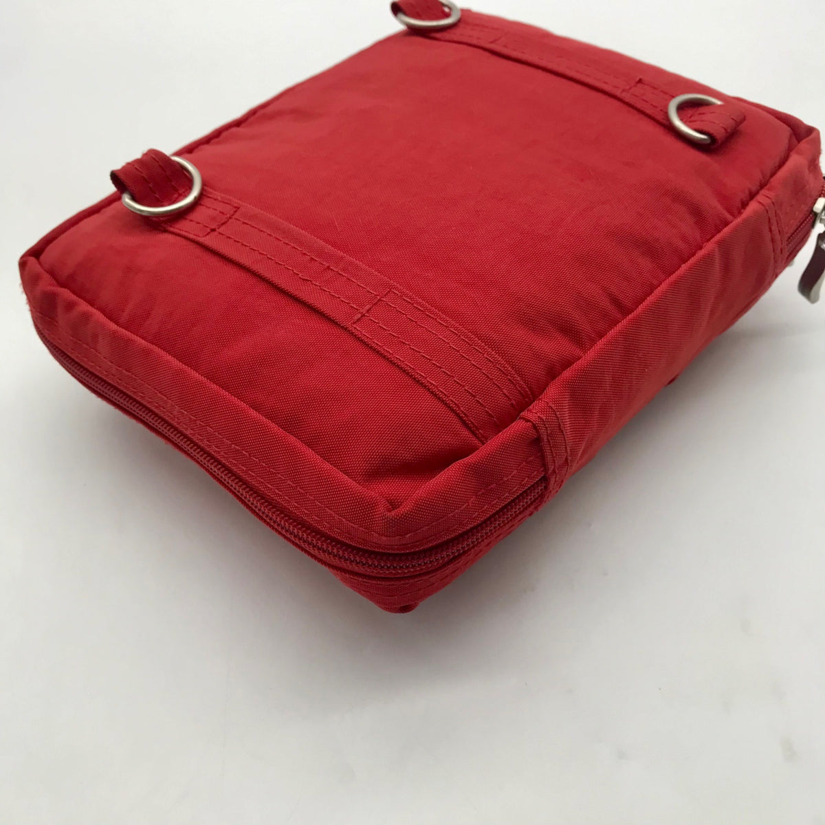 Baggallini Red Nylon Multi-Pocket Crossbody Bag