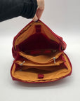Baggallini Red Nylon Multi-Pocket Crossbody Bag