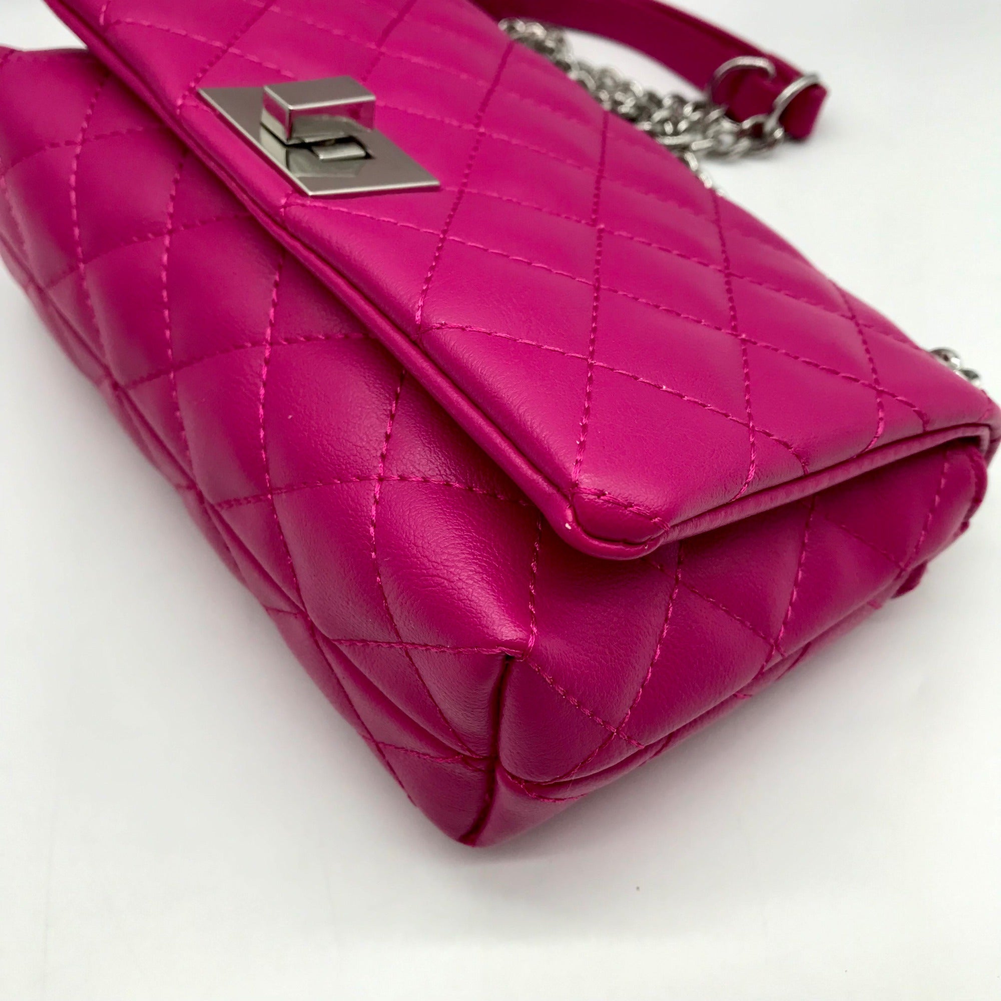 I.N.C. International Concepts Deep Pink Quilted Ajae Crossbody Bag