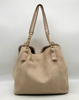 Tory Burch Bedrock Beige Harper Tote Bag