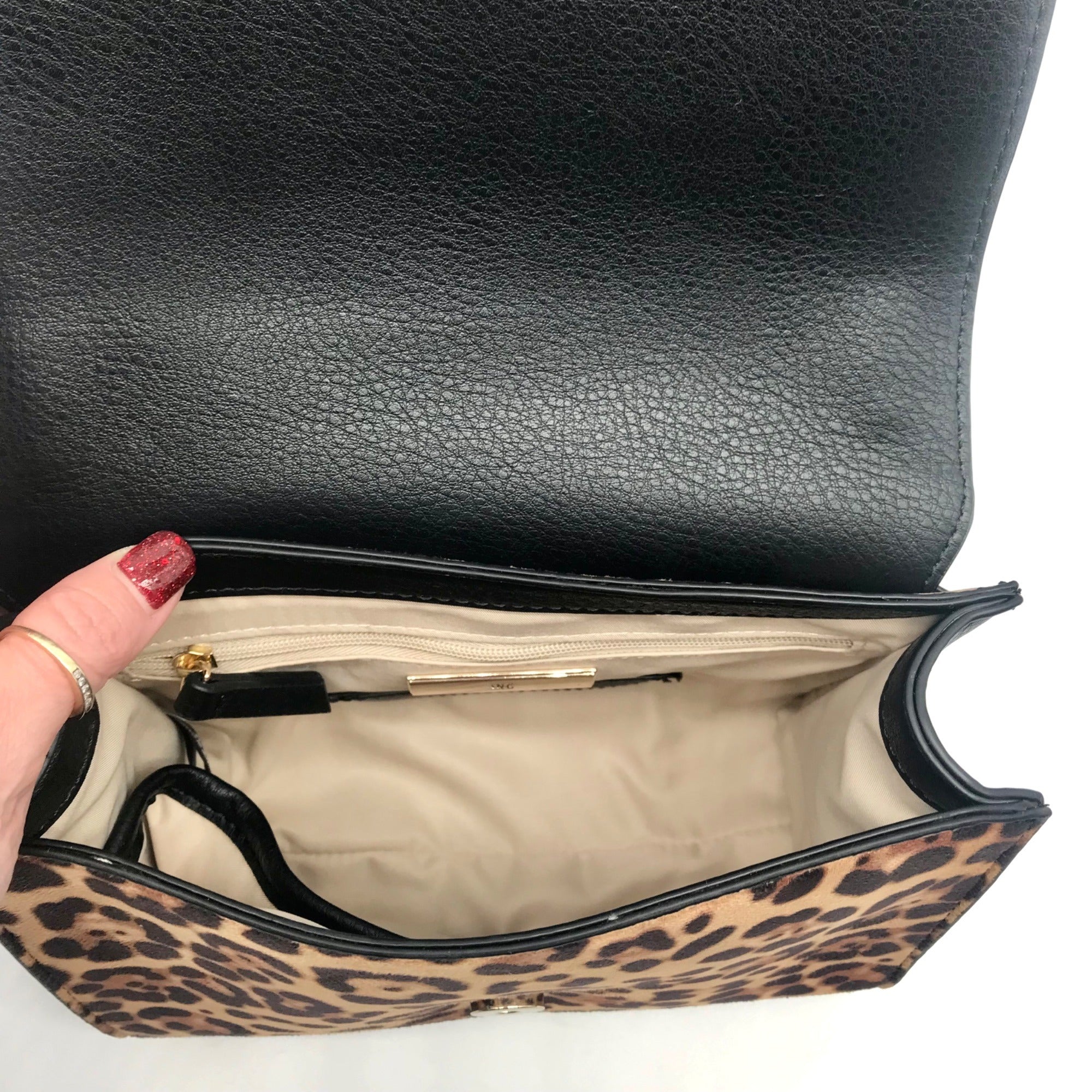 I.N.C. International Concepts Leopard Sibbell Crossbody Bag