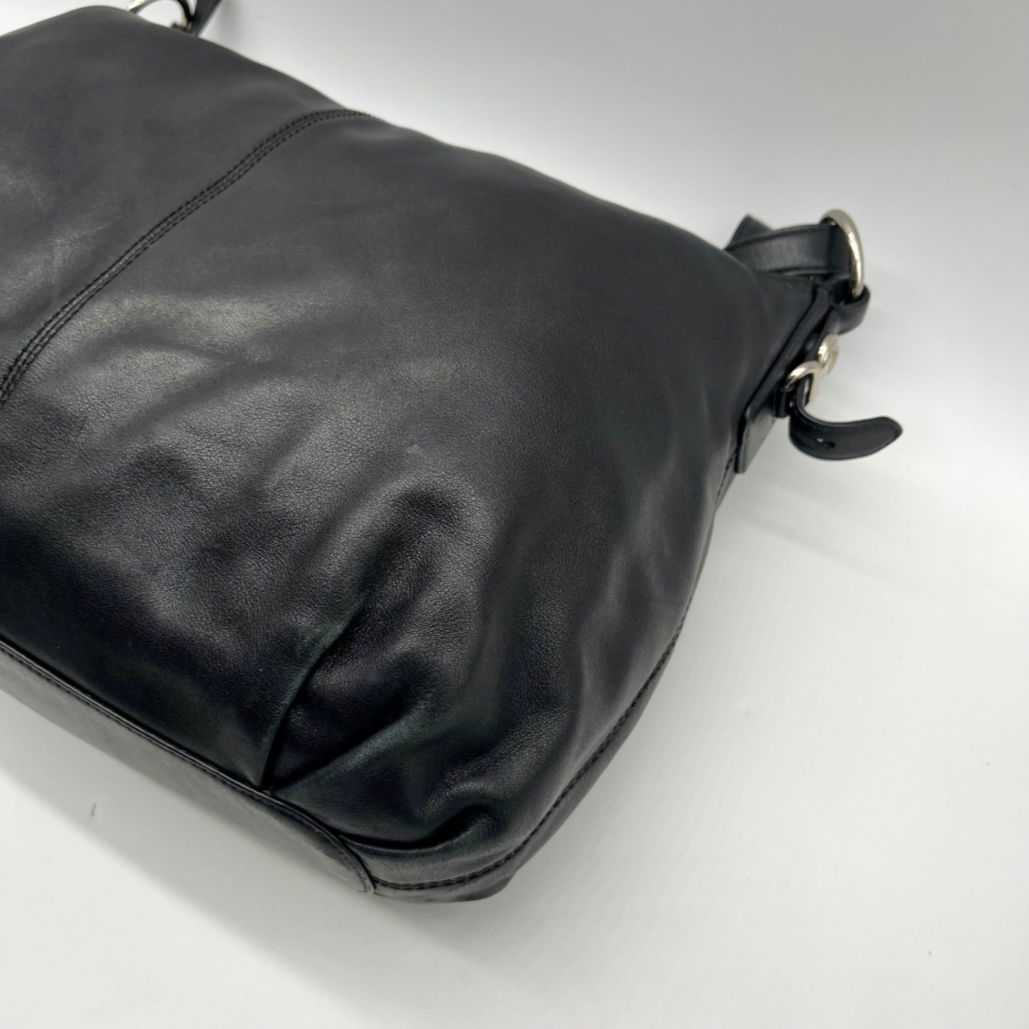 Coach Black Ashley Leather Shoulder Bag 15737