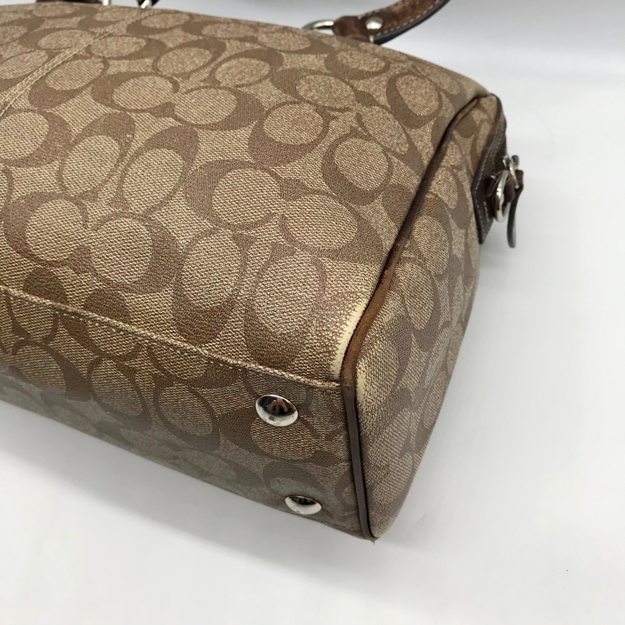 Coach Brown Monogram Coated Canvas Penelope Satchel Bag F16119