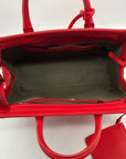 Alexandra Clancy Large Red Leather Satchel