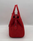 Alexandra Clancy Large Red Leather Satchel