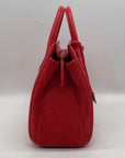 Alexandra Clancy Large Red Leather Satchel