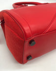 Alexandra Clancy Large Red Leather Satchel