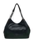 Coach Black Pebbled Leather Shoulder Bag C8532
