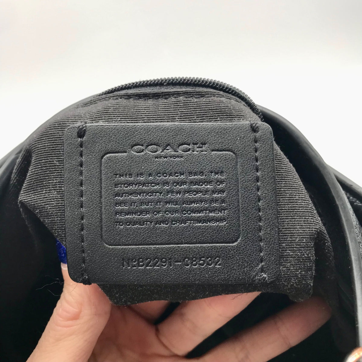 Coach Black Pebbled Leather Shoulder Bag C8532