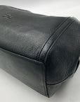 Coach Black Pebbled Leather Shoulder Bag C8532