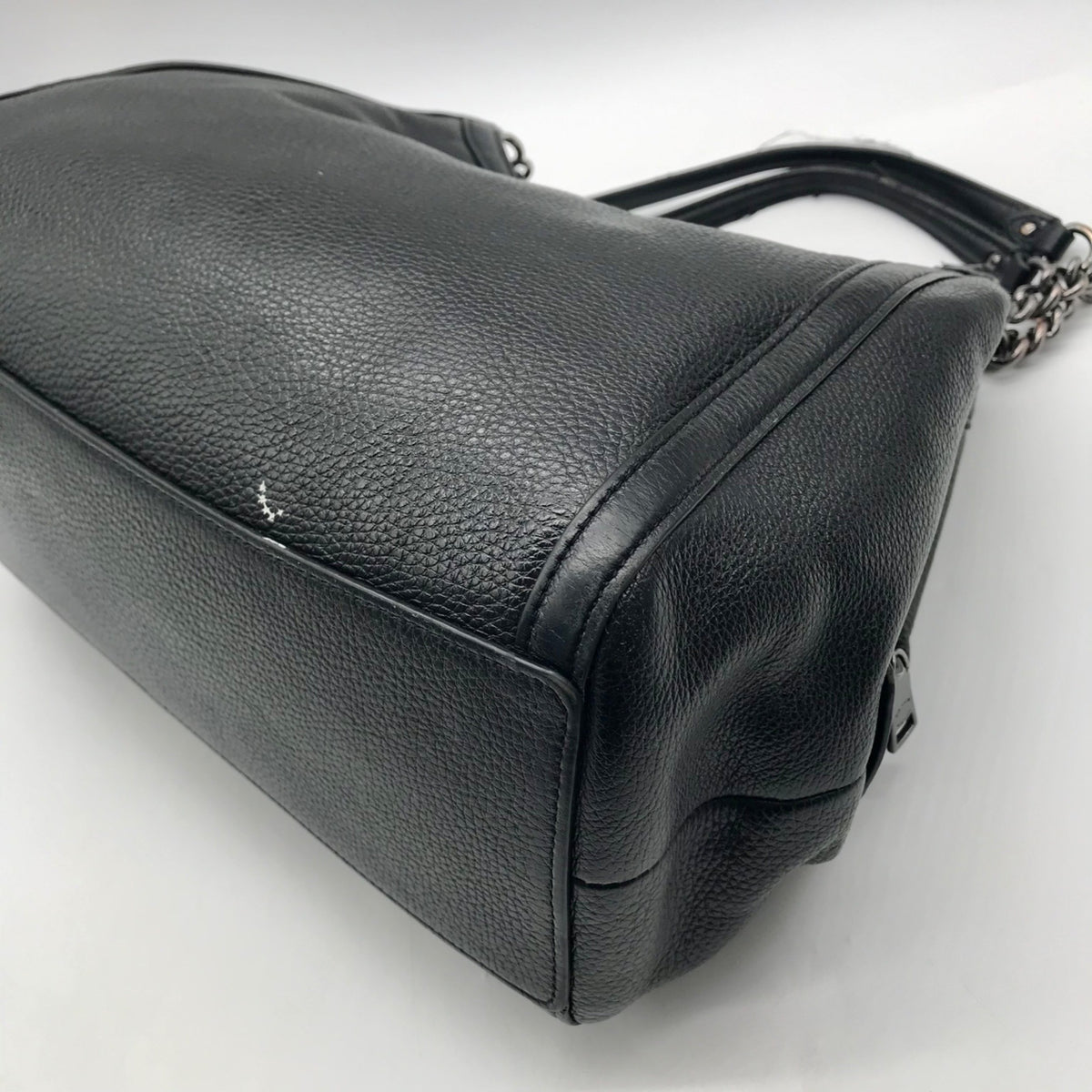 Coach Black Pebbled Leather Shoulder Bag C8532