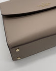 Kate Spade Taupe Leather Darcy Top Handle Convertible Satchel Bag