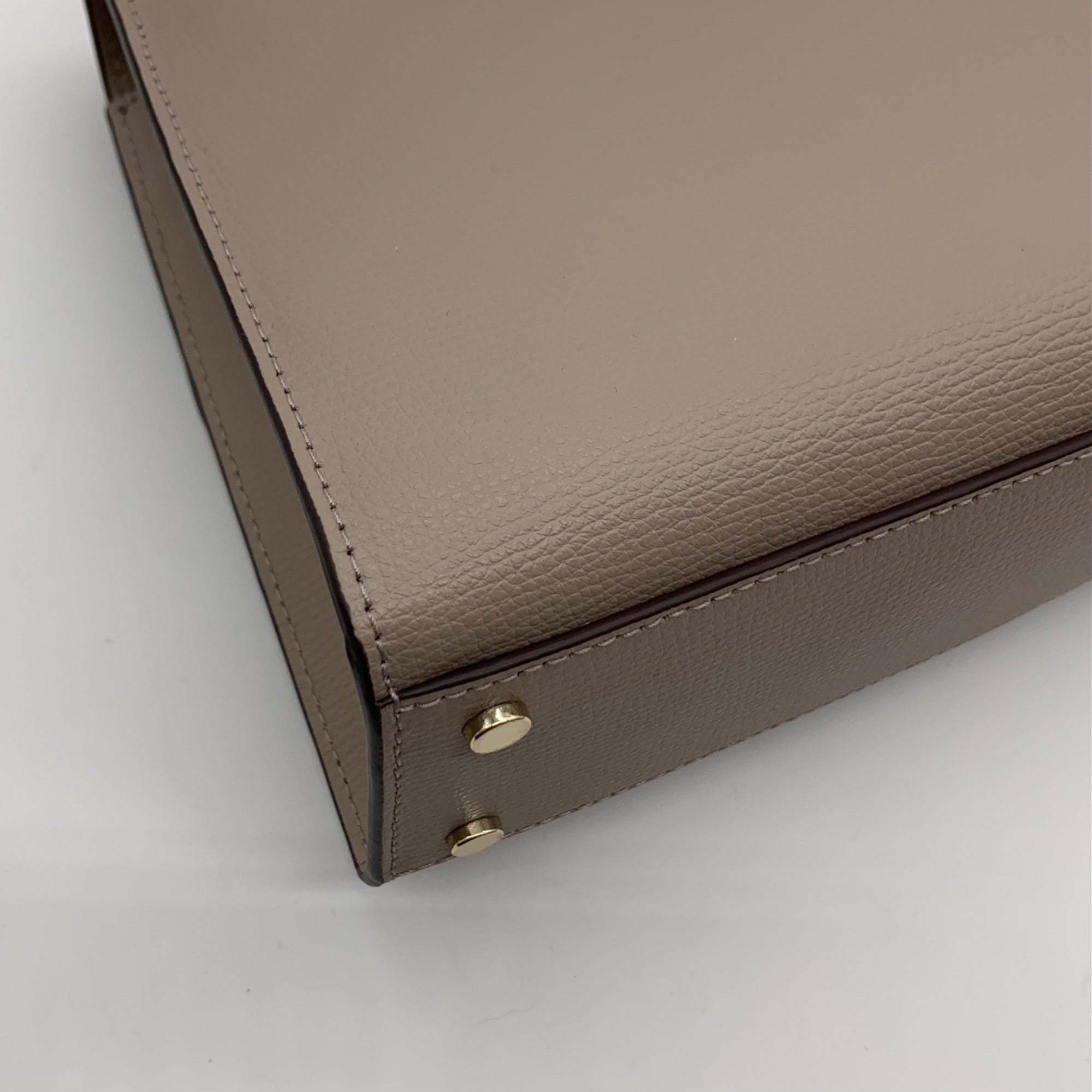 Kate Spade Taupe Leather Darcy Top Handle Convertible Satchel Bag