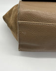 Vera Pelle Brown Leather & Suede Satchel Bag