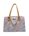 Xoxo White Satchel Bag