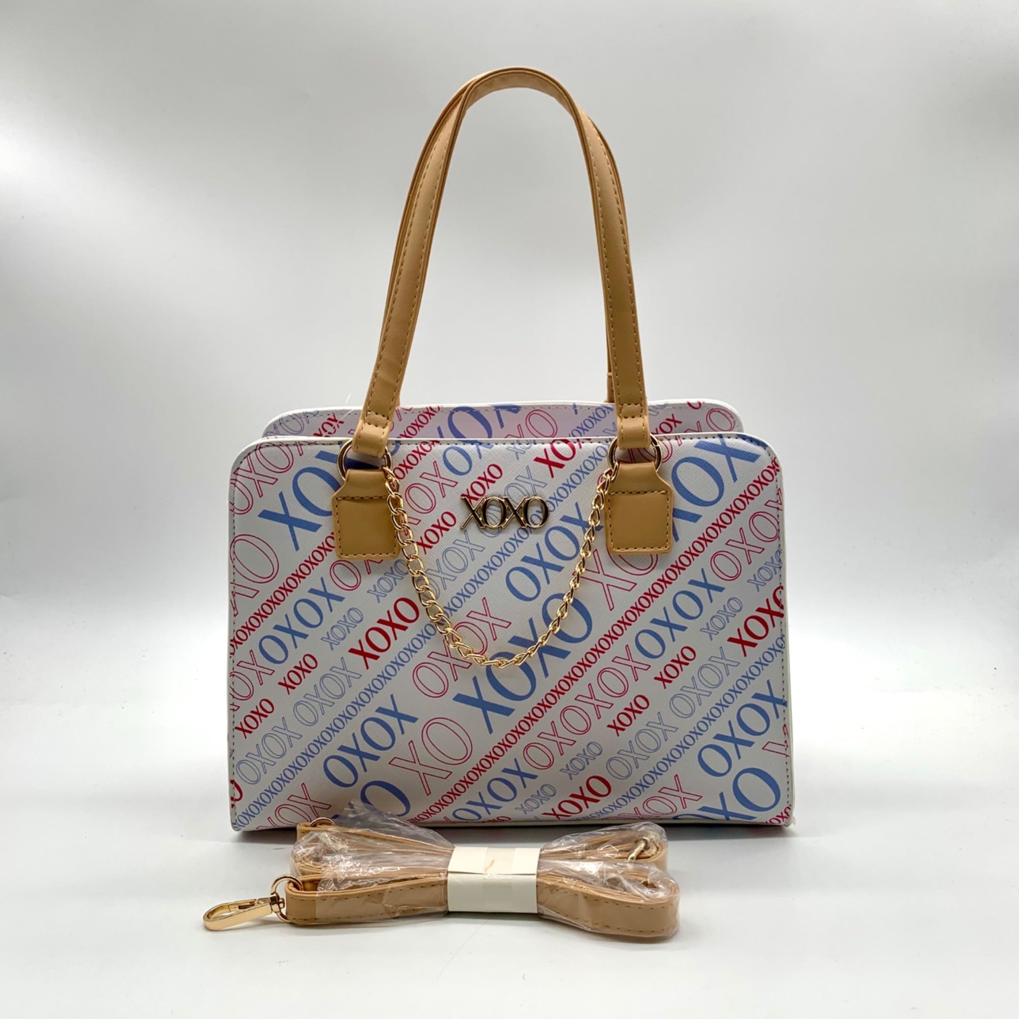 Xoxo White Satchel Bag
