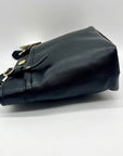 Anne Klein Black Faux Leather Pocket Tote Bag
