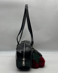 Madden Girl Black Faux Leather Shoulder Bag