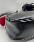 Madden Girl Black Faux Leather Shoulder Bag