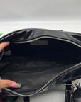 Madden Girl Black Faux Leather Shoulder Bag