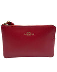 Coach Corner Red Zip Wristlet