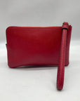 Coach Corner Red Zip Wristlet