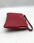 Coach Corner Red Zip Wristlet