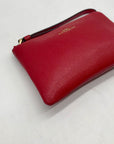 Coach Corner Red Zip Wristlet