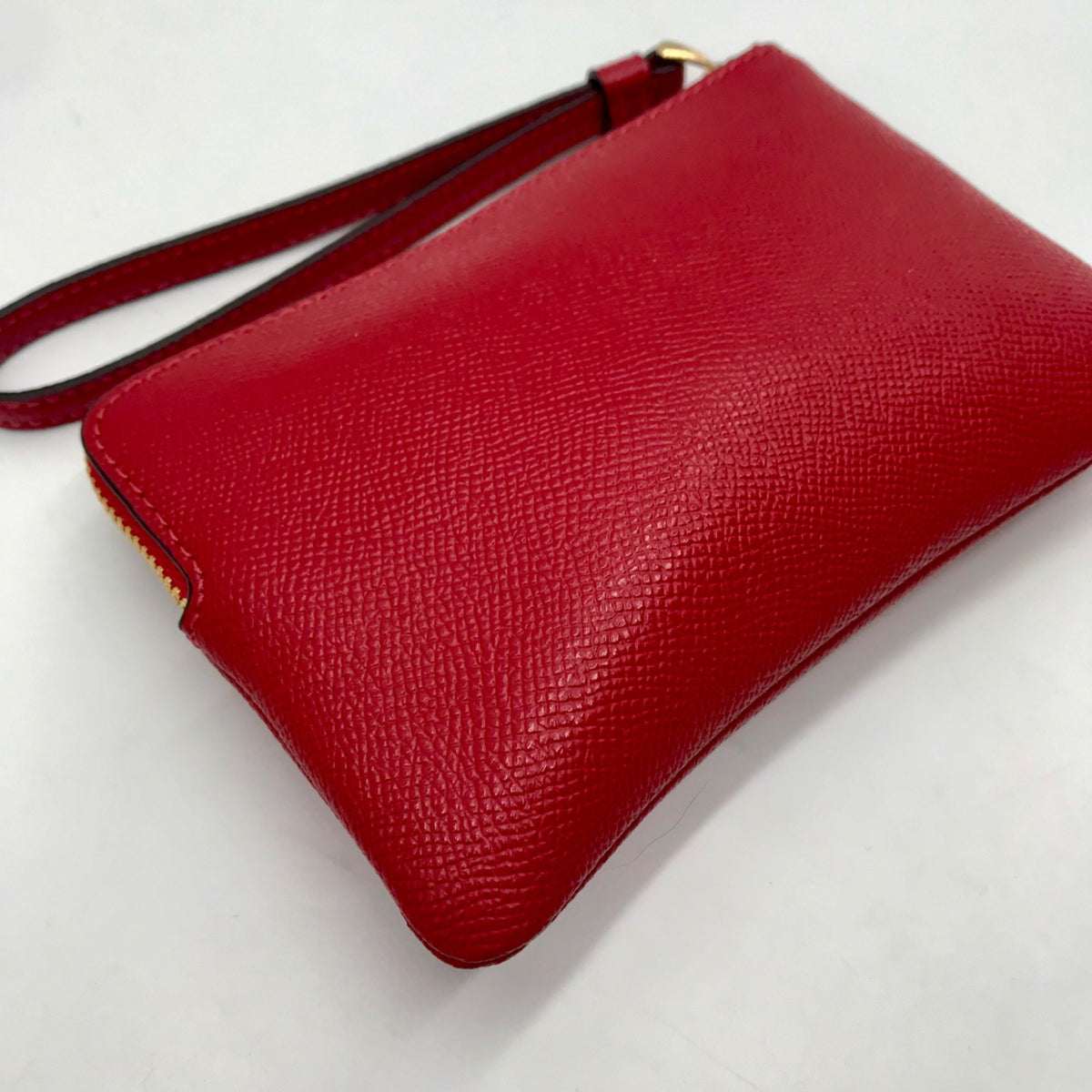 Coach Corner Red Zip Wristlet