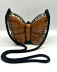 Timmy Woods Handcarved Arcadia Wood Butterfly Crossbody Bag