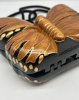 Timmy Woods Handcarved Arcadia Wood Butterfly Crossbody Bag