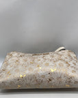Michael Kors Gold Floral Embossed Leather Karla Wristlet