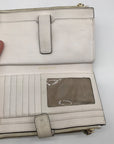Michael Kors Gold Floral Embossed Leather Karla Wristlet