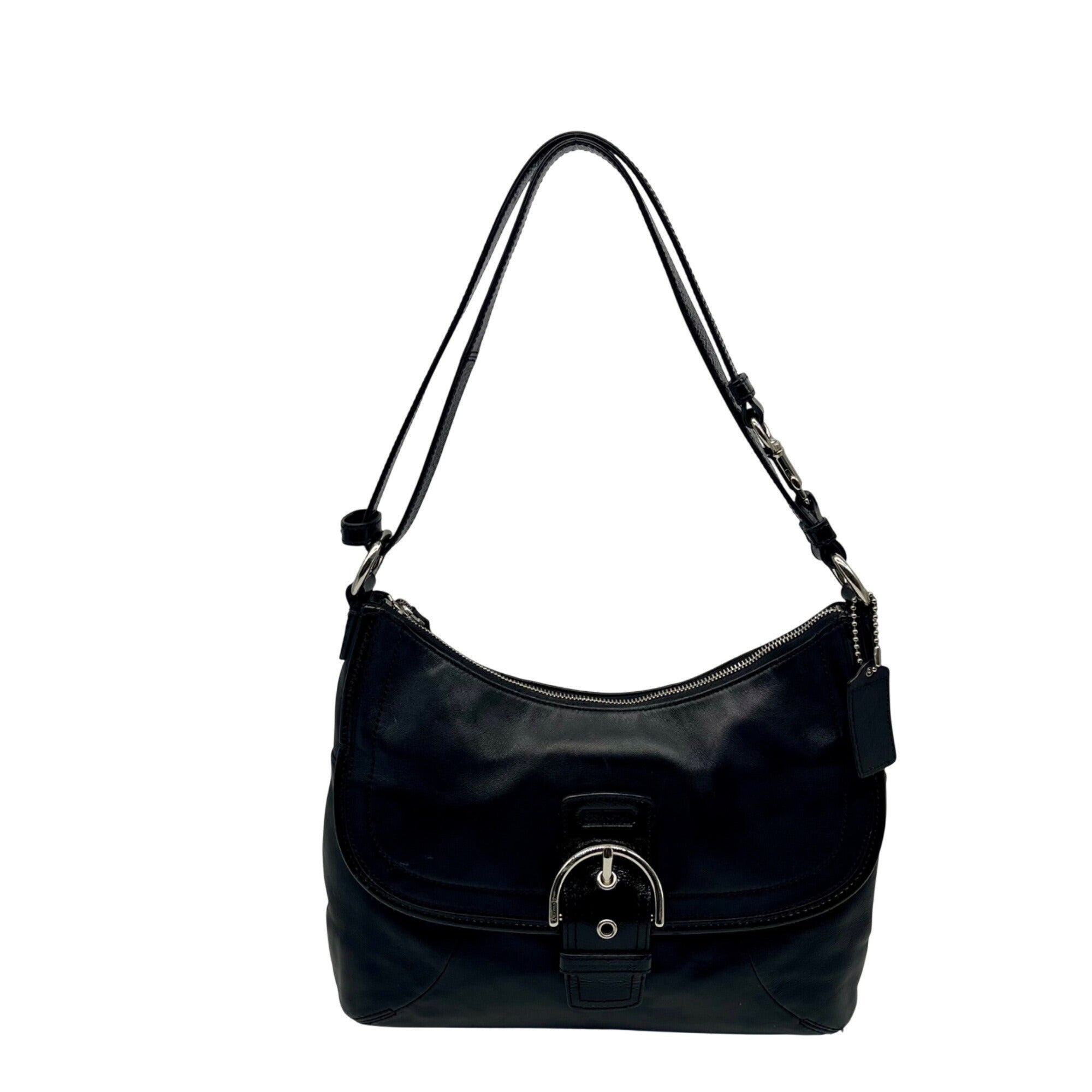 Coach Black Soho Legacy Flap Leather Shoulder Bag f198580