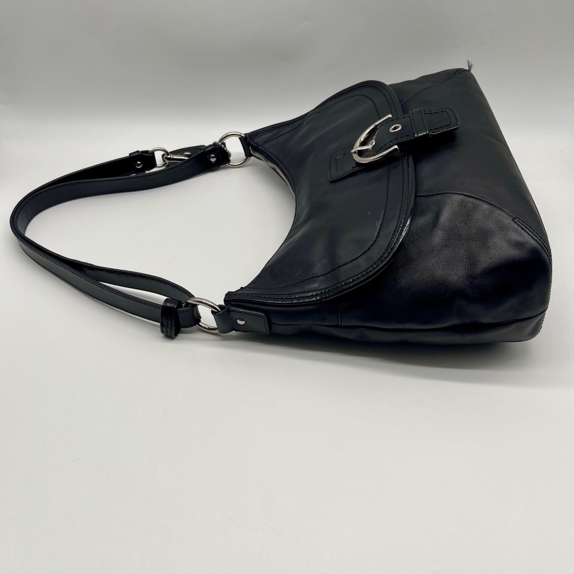 Coach Black Soho Legacy Flap Leather Shoulder Bag f198580