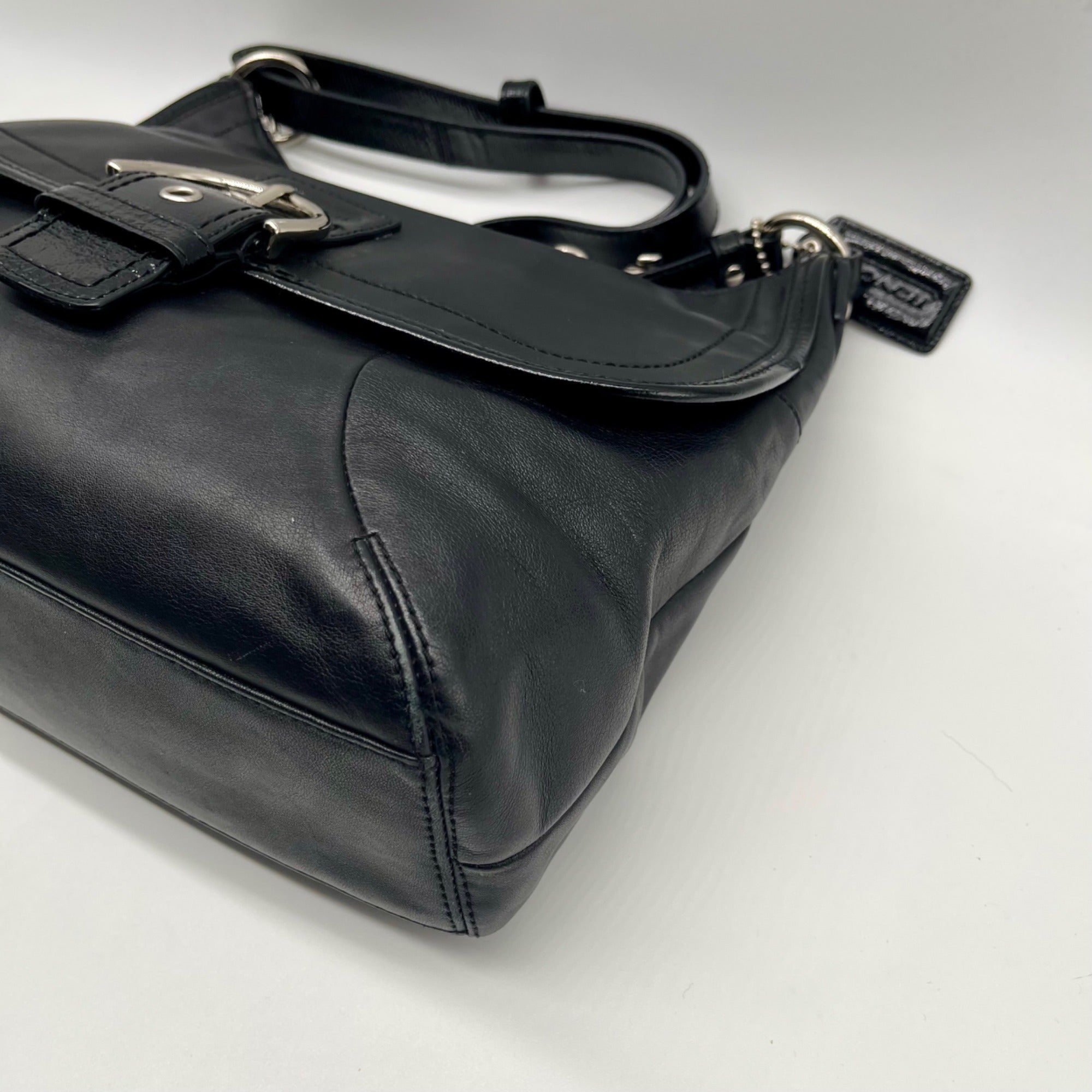 Coach Black Soho Legacy Flap Leather Shoulder Bag f198580