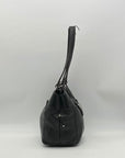 Tignanello Black Pebbled Leather Shoulder Bag