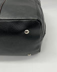 Tignanello Black Pebbled Leather Shoulder Bag