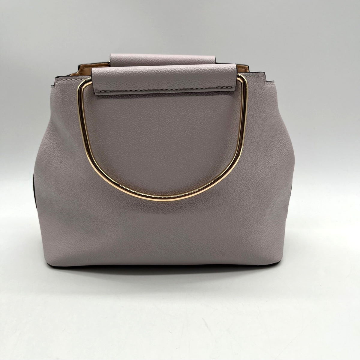 Guess Lavender Pebbled Faux Leather Top-Handle Satchel