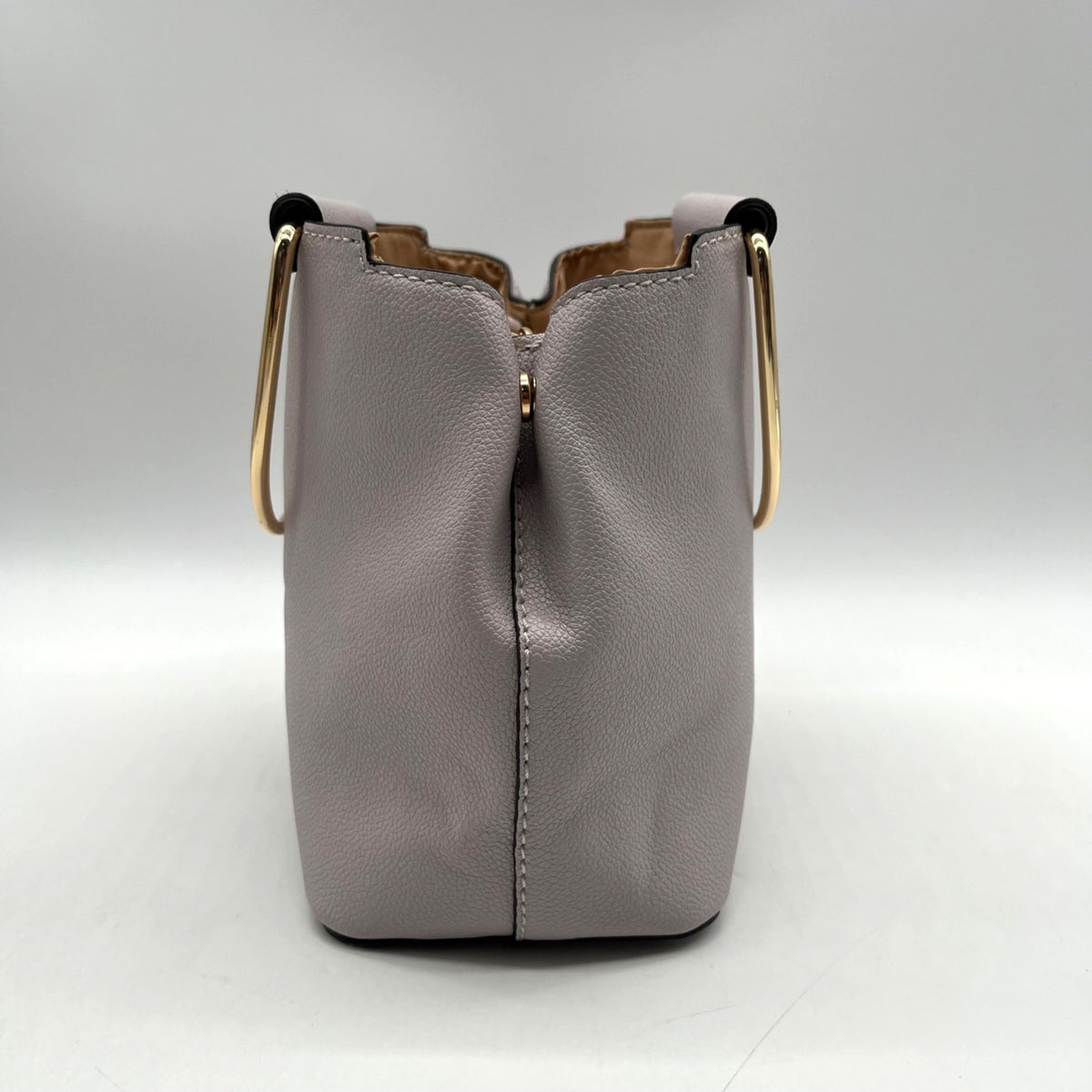 Guess Lavender Pebbled Faux Leather Top-Handle Satchel