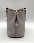 Guess Lavender Pebbled Faux Leather Top-Handle Satchel