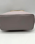 Guess Lavender Pebbled Faux Leather Top-Handle Satchel