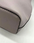 Guess Lavender Pebbled Faux Leather Top-Handle Satchel