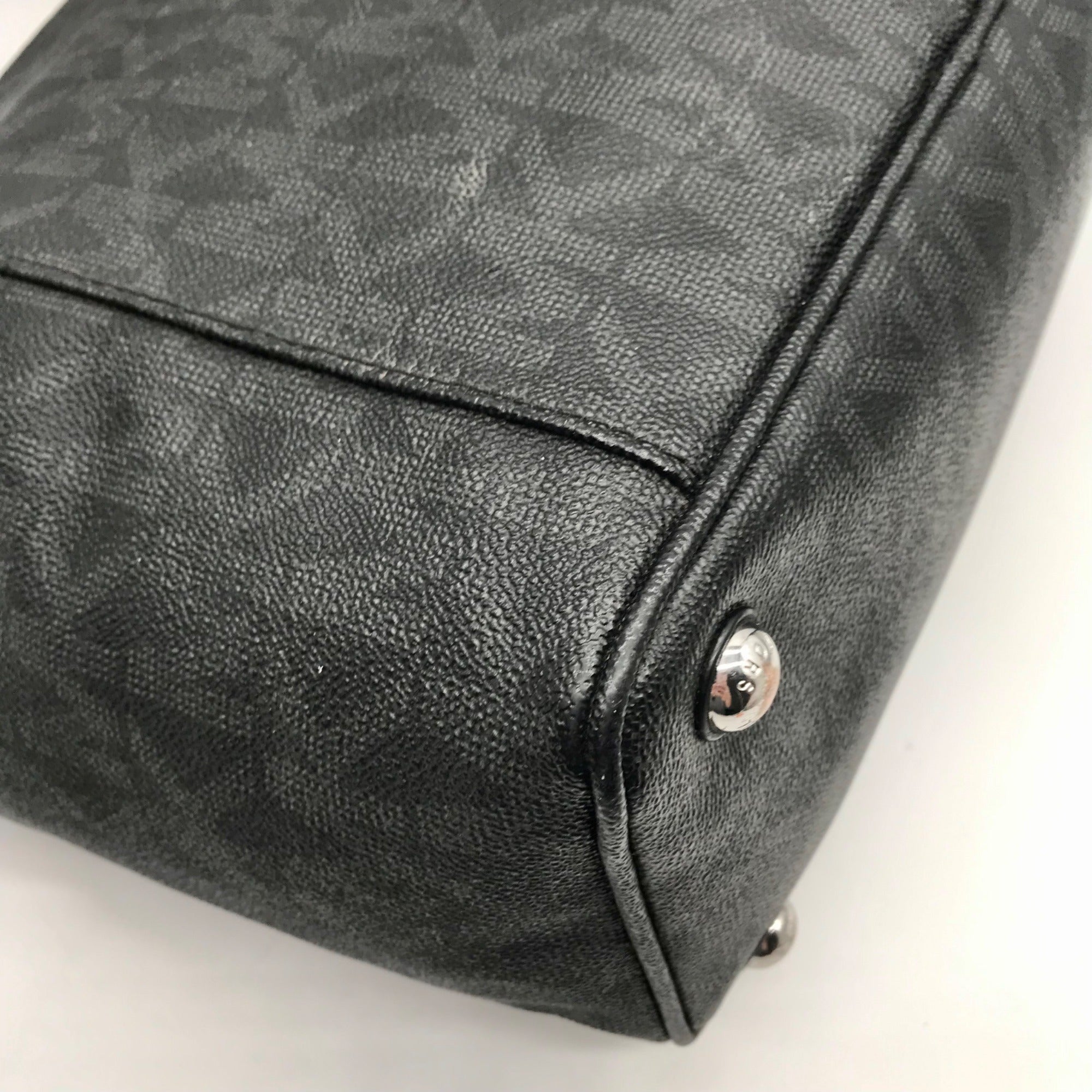 Michael Kors Black Signature Monogram Coated Canvas Tote Bag