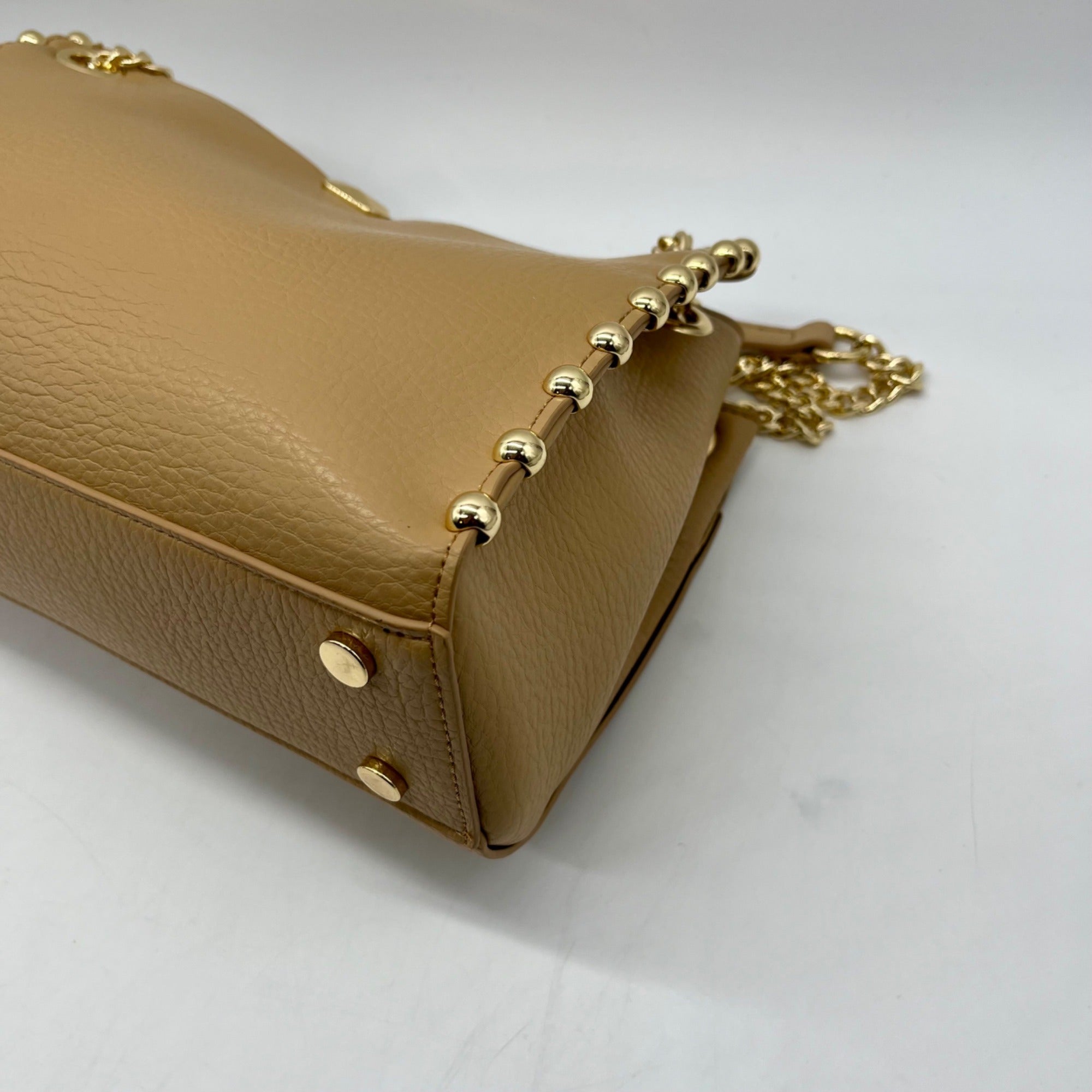 I.N.C. International Concepts Beige Leather Shoulder Bag