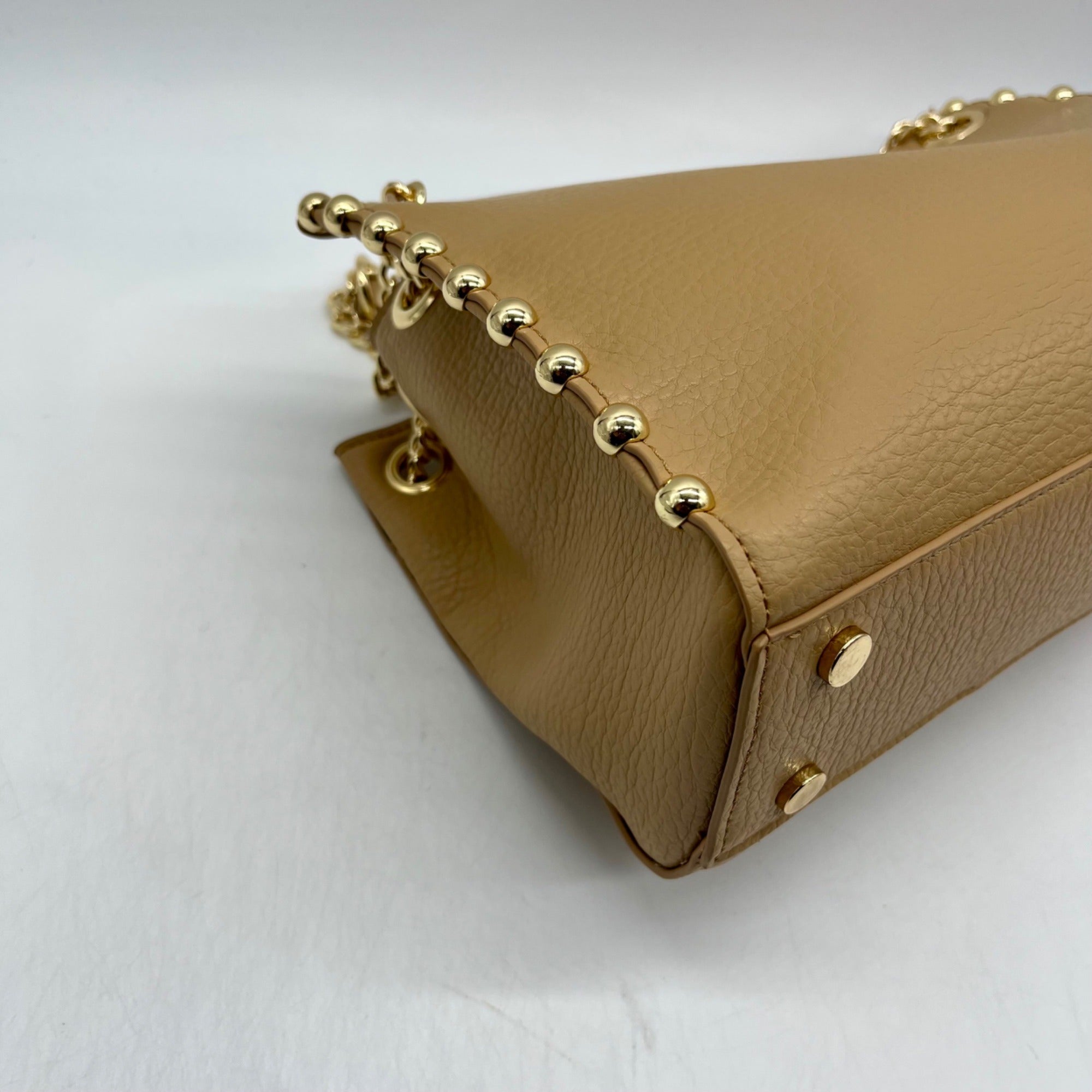I.N.C. International Concepts Beige Leather Shoulder Bag