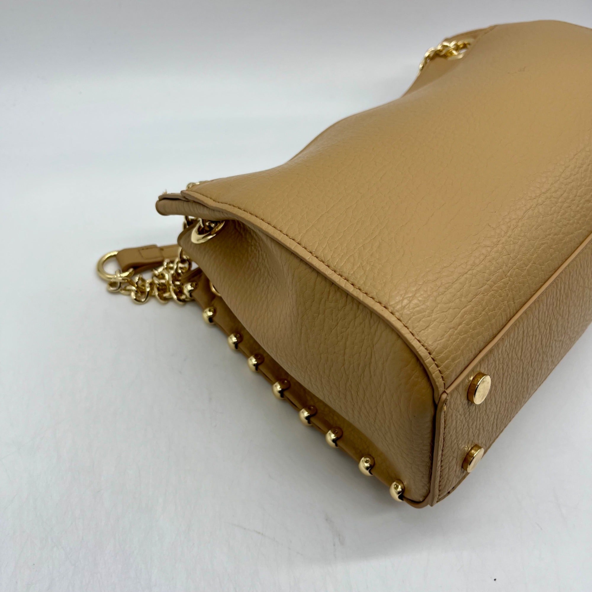 I.N.C. International Concepts Beige Leather Shoulder Bag