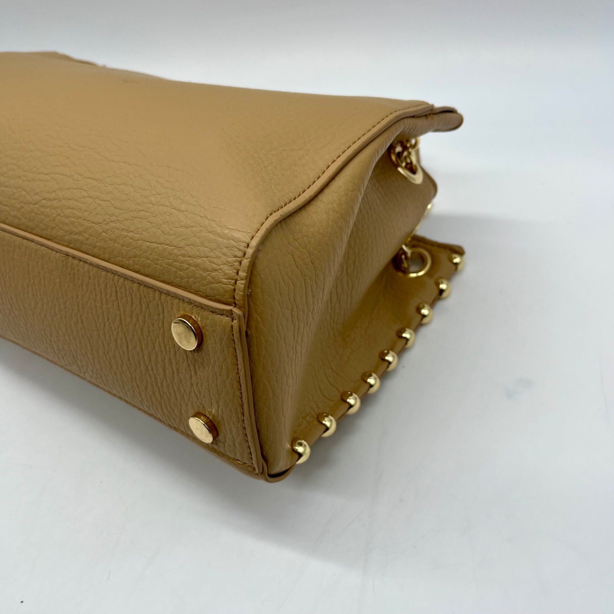 I.N.C. International Concepts Beige Leather Shoulder Bag