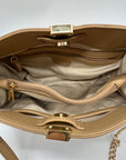 I.N.C. International Concepts Beige Leather Shoulder Bag